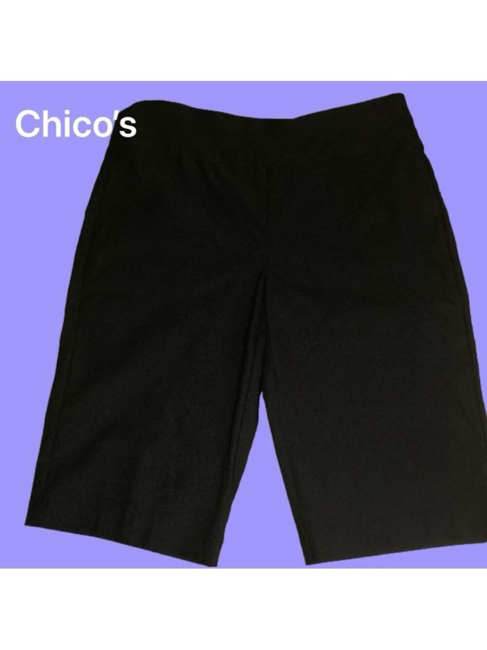 Chico's So Slimming Brigitte Black Slim Shorts Size 00 NWT Tummy Control - Picture 2 of 6